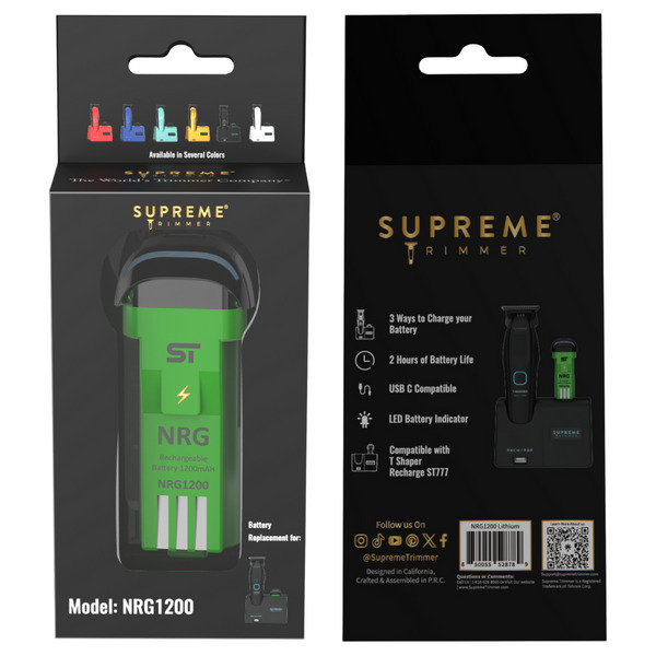 Pin Thay Thế Supreme Trimmer Recharger 1200MAH - USA